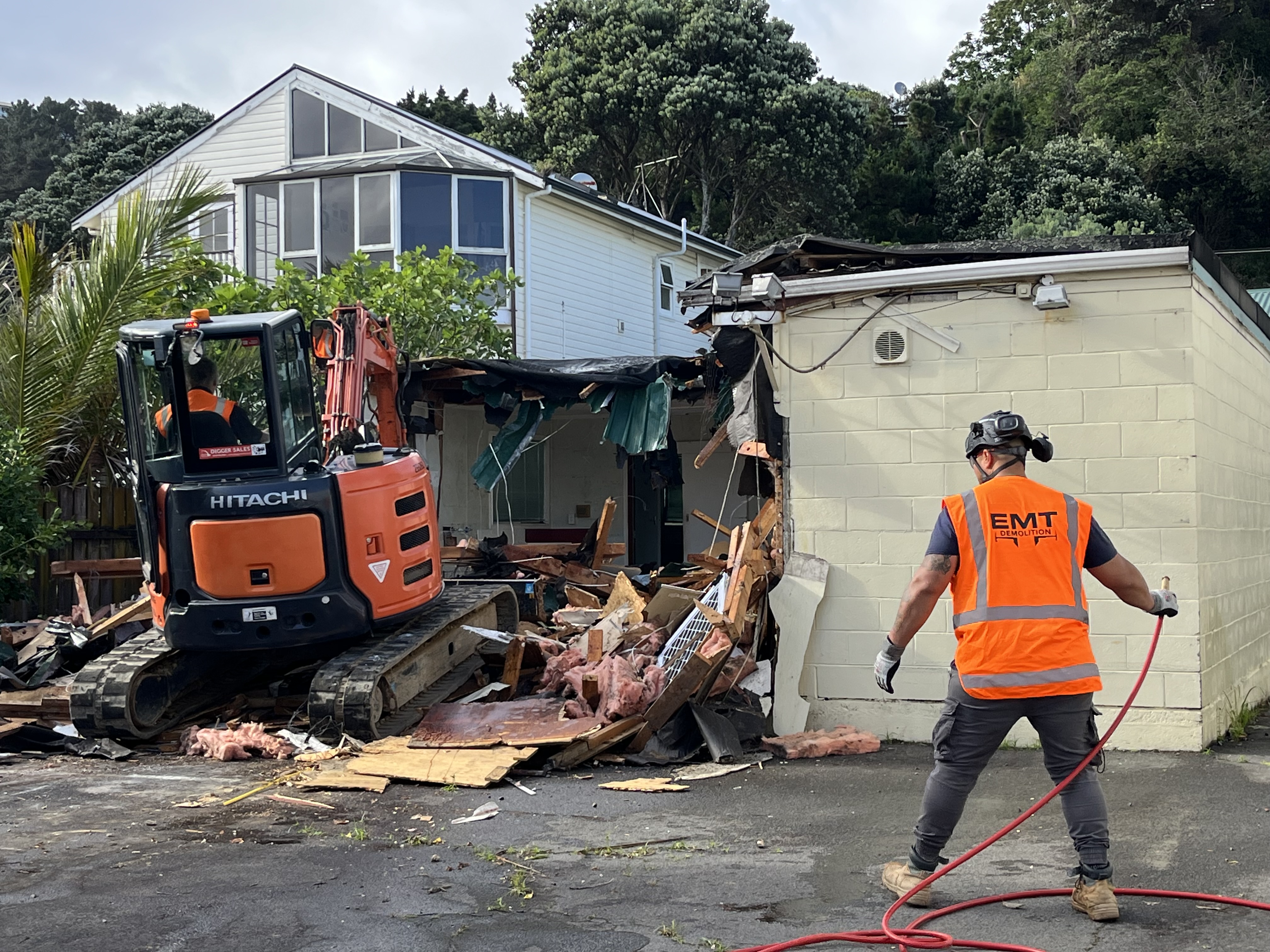 House demolition site Lower North Island